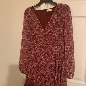 Large, atlar state long sleeve dress